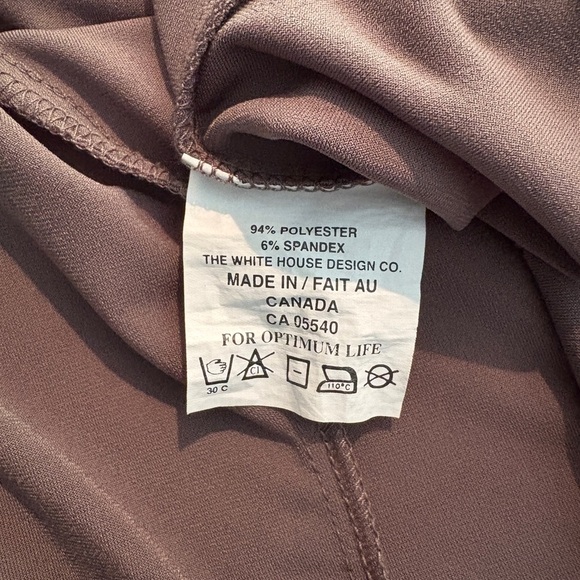 SYMPLI Taupe Open Front Waterfall Top - Picture 7 of 7